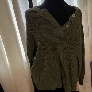 American Eagle Knitted Green Sweater (prices negotiable)